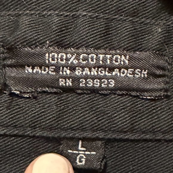 Canyon Guide Outfitters Mens Black Button-Up Short Sleeve - Large - Picture 9 of 9